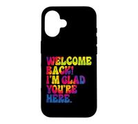 Tie Dye Amusant pour la rentrée Scolaire, Je suis Content Que tu sois là Coque pour iPhone 16