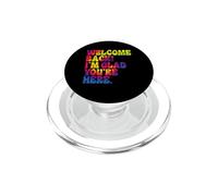 Tie Dye Amusant pour la rentrée Scolaire, Je suis Content Que tu sois là PopSockets PopGrip pour MagSafe