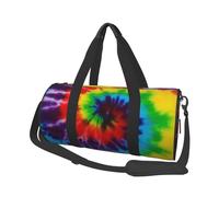 Tie Dye Arc-en-Ciel coloré, Sac de Voyage de Grande capacité, Sac à Main Rond, Sac de Voyage de Sport, fourre-Tout, Sac de Fitness