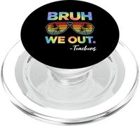 Tie Dye Brush We Out Teacher Happy Last Day of School PopSockets PopGrip pour MagSafe