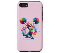 Tie Dye Cheerleader Pom Poms Cheerleading Cheer Girls Outfit Coque pour iPhone SE (2020) / 7/8