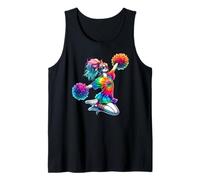 Tie Dye Cheerleader Pom Poms Colorful Cheer Cheerleading Débardeur