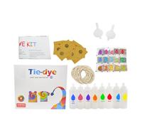 Tie Dye Kit Tie Dye Kit de teinture pour enfants | 12 couleurs vives | Bouteilles de colorants permanents pré-remplies | Kit de teinture permanente non toxique | Easy Fabric Art - Création amusante |