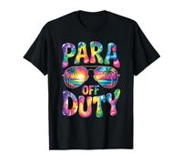 Tie Dye Paraprofessional Last Day of School Appreciation T-Shirt