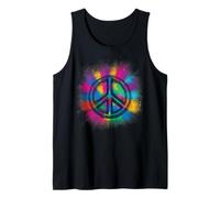 Tie Dye Peace Sign des années 60S 70S Costume Hippie Costume Débardeur