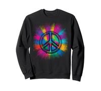 Tie Dye Peace Sign des années 60S 70S Costume Hippie Costume Sweatshirt