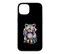 Tie Dye Rainbow Raton Laveur Peace Coque pour iPhone 13