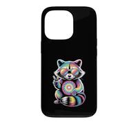 Tie Dye Rainbow Raton Laveur Peace Coque pour iPhone 13 Pro