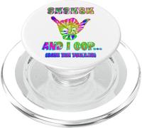 Tie Dye SKSKSK et I OOP Save The Turtles Aloha Visco Girl PopSockets PopGrip pour MagSafe