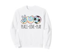 Tie Dye Soccer for Teen Girls | Peace Love Play Sweatshirt