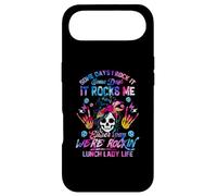 Tie Dye Some Days It Rocks Me Messy Skull Lunch Lady Life Coque pour iPhone Air