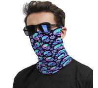 Tie-Dye Tête De Mort Et Fleur Séchage Rapide Décoration Faciale Imprimé Chapeaux Demi-Visage Balaclava pour Vélo Moto Randonnée