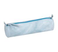 TIE&DYE Trousse ronde Ø5,5x22 cm, bleu ciel - Bleu ciel