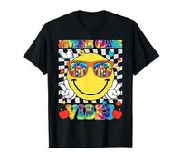 Tie Dye Vibes Smile Face, 7e année, rentrée Scolaire T-Shirt