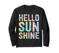 Tie Dye Vintage Hello Summer Tie Die Sunny Camp Life Manche Longue