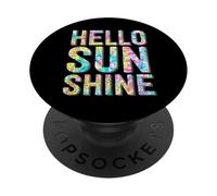 Tie Dye Vintage Hello Summer Tie Die Sunny Camp Life PopSockets PopGrip Adhésif