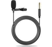 Tie Microphone for Smartphone,3.5 mm Audio Jack Omnidirectional Recording Condenser Microphone with Clip,Mini Microphone Tie for Phone,Microphone Tie for Recording Interview/Podcast