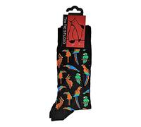 Tie Studio Chaussettes fantaisie unisexe motif perroquets, toucan, calopsitte, oiseaux exotiques, taille 39-45, Multicolore, Shoe Size: 7-12