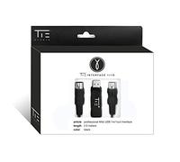Tie Studio professionnel midi sans latence (interface USB type A avec octocoupleur, 2, 0 m, plug & play, synchronisation stable, Windows et Mac OSX) noir 19-90006