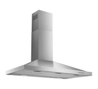 Tieasy Hotte murale de 91,4 cm avec conduit convertible/sans conduit, hotte de cuisine en acier inoxydable de style cheminée avec lumière LED, ventilateur d'échappement à 3 vitesses, 450 CFM