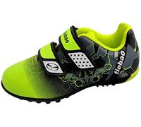 tiebaoGanar Chaussures de Football TF pour Garçons et Filles Respirantes Unisexe Chaussures D'entraînement Sport pour Jeune Enfant/Enfant Plus âgé S76660/Green-32