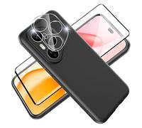 Tieeyivv Coque pour Honor 400 Pro 5G Cover + Verre Trempé Protection écran Film+ Caméra Arrière Protecteur,Soft TPU Housse Etui Antichoc Housse avec Protège