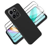 Tieeyivv Coque pour Honor X6B Cover + Verre Trempé Protection écran Film Transparent Soft TPU Housse Etui Antichoc Housse avec Protège-écran
