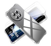 Tieeyivv Coque pour OnePlus 13R 5G Cover + Verre Trempé Protection écran Film Transparent Soft TPU Housse Etui Antichoc Housse avec Protège-écran