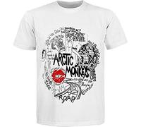 TIEGUAN Artic Monkeys T Shirt, Poster on T Shirt, White White WhiteL