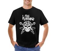 TIEGUAN The-Warning-Band-is-The-Best-T-Shirt-Man-Clothes-Sweat-Shirt-Funny-t-Shirt-Mens Black Black3XL