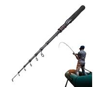 Tiel à pêche Extensible - Tiel télescopique réglable, Graphite très Sensible | Pâtique Portable pour la Truite, Le perchoir, Le Saumon, Compatible avec Les Rouleaux de Rotation et de coulée, idéal