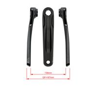 Fsa Bosch Gen4/yamaha Pwx Ck-762 Crank Argenté 160 mm Black