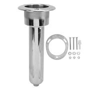 Tiene de pêche 2 en 1 en acier inoxydable Klanata pour bateaux, yachts et navires - Top rond de 280 mm, pas de forage requis (0 degrés)
