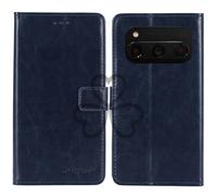 TienJueShi Bleu Fonce Flip Retro Support à Rabat Cuir Housse Coque Étui Cas Couverture Protecteur Case Portefeuille Cover pour Volla Phone Quintus 6.78 inch