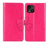 TienJueShi Classique Coque Antichoc en cuir PU Cover Case Housse pour Logicom Five 5 inch Étui Couverture Rosa