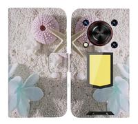 TienJueShi Etoile de mer Support à Rabat Coque Étui TPU Silicone Couverture Protecteur Housse Case Portefeuille Cover Cuir pour Oukitel WP56 5G 6.8 inch
