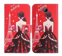 TienJueShi Goddess Support à Rabat Coque Étui Couverture Protecteur Housse pour Logicom Le Swipe 5 inch Case Portefeuille Cover Cas Cuir