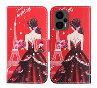 TienJueShi Goddess Support à Rabat Coque Étui Couverture Protecteur Housse pour Logicom luma 6.8 inch Case Portefeuille Cover Cas Cuir