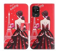 TienJueShi Goddess Support à Rabat Coque Étui TPU Silicone Couverture Protecteur Housse pour Doro 8100 8110 6.008 inch Case Portefeuille Cover Cuir