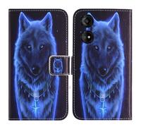 TienJueShi Loup Support à Rabat Coque Étui Couverture Protecteur Housse Case Portefeuille Cover Cas Cuir Logicom Smart Pro 6.74 inch