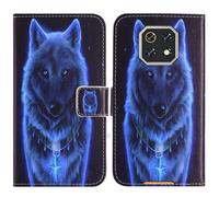 TienJueShi Loup Support à Rabat Coque Étui Couverture Protecteur Housse Case Portefeuille Cover Cas Cuir Cubot Kingkong ES 3 6.745 inch