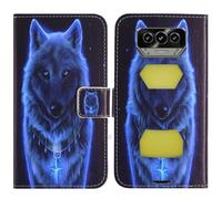 TienJueShi Loup Support à Rabat Coque Étui Couverture Protecteur Housse Case Portefeuille Cover Cas Cuir DOOGEE V Max S 6.58 inch