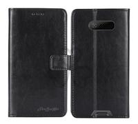 TienJueShi Noir Flip Retro Support à Rabat Cuir Housse Coque pour Blackview n1000 2.4 inch Étui Cas Couverture Protecteur Case Portefeuille Cover