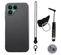 TienJueShi Ring Étui Couverture Protecteur TPU Silicone Housse Case Cover Coque Gel Rubber pour Fairphone 6 Gen.6 6.31 inch