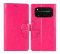 TienJueShi Rosa Flip Retro Support à Rabat Cuir Housse Coque Étui Cas Couverture Protecteur Case Portefeuille Cover pour Volla Phone Quintus 6.78 inch