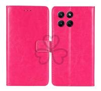 TienJueShi Rosa Flip Retro Support à Rabat Cuir TPU Silicone Housse Coque Étui Cas Couverture Protecteur Case Portefeuille Cover pour Motorola Edge 70 6.67 inch