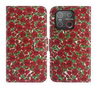 TienJueShi Rose Fleur Support à Rabat Coque Étui Couverture Protecteur Housse Case Portefeuille Cover Cas Cuir Emporia Smart.7 Mini 5.45 inch