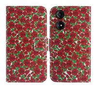 TienJueShi Rose Fleur Support à Rabat Coque Étui Couverture Protecteur Housse Case Portefeuille Cover Cas Cuir Logicom Smart Pro 6.74 inch