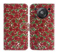 TienJueShi Rose Fleur Support à Rabat Coque Étui TPU Silicone Couverture Protecteur Housse Case Portefeuille Cover Cuir pour Oukitel C60 Pro 6.88 inch