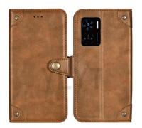 TienJueShi Rouge Magnétique Premium Portefeuille Cuir Housse Flip Coque Case Pour Hotwav Note 12 6.8 inch Étui Couverture Cover